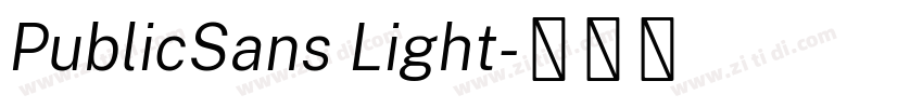 PublicSans Light字体转换 PublicSans Light字体转换